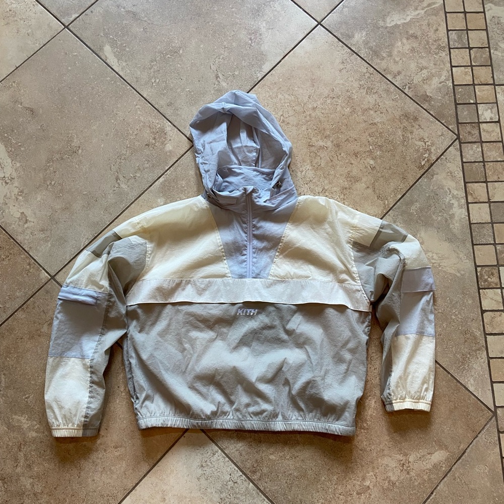 Kith 1/2 Zip Hooded Jacket size Large Women’s Fits Like Size Small Men’s